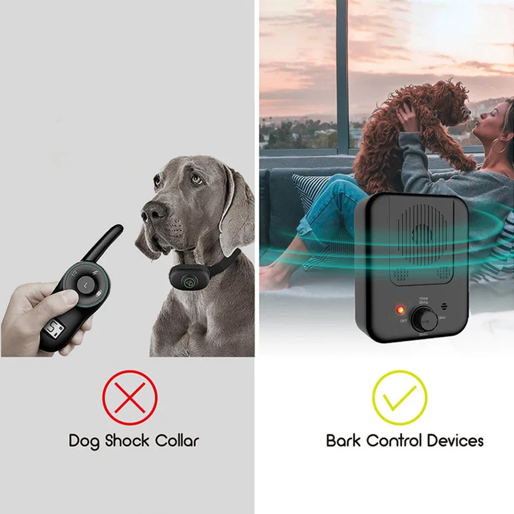 Electric Dog Bark Stopper Ultrasonic Pet Repeller Device