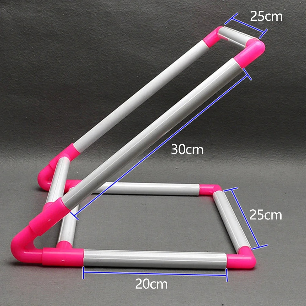 Adjustable Solid Wood Cross Stitch Frame Floor Stand for DIY Embroidery and Needlework