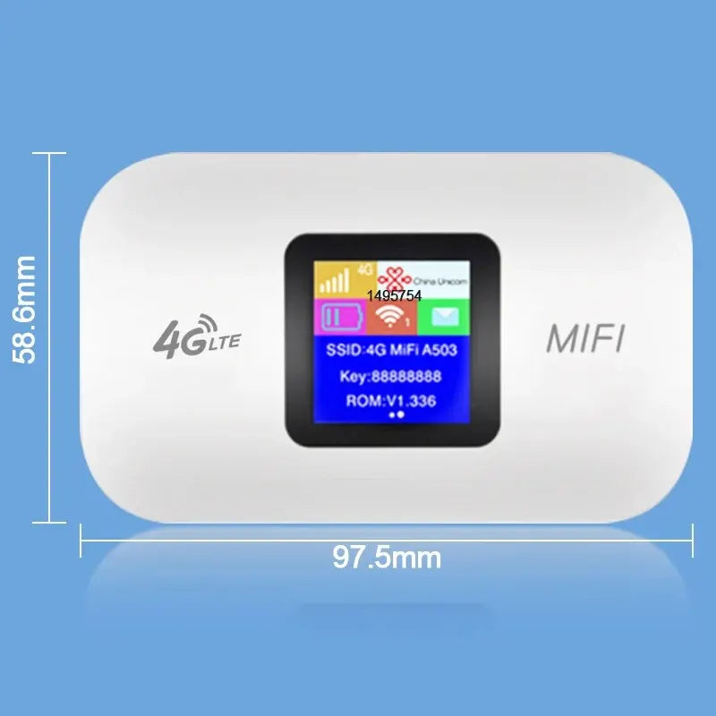 4G LTE Router Wireless WiFi Portable Modem Mini Outdoor Hotspot 150Mbps 3000mAh Battery