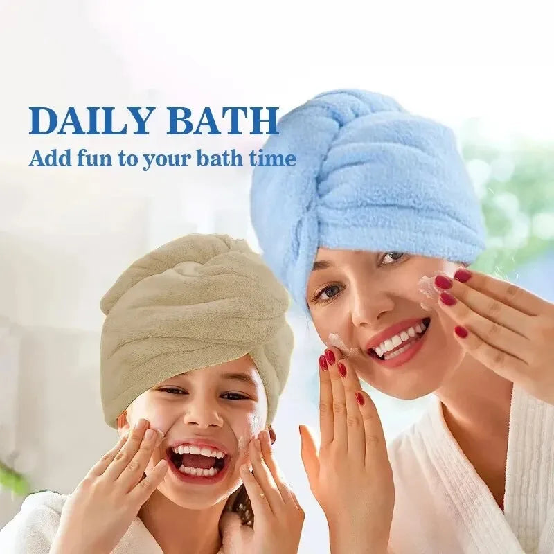 Microfiber Hair Towel Wrap for Women, Quick-Dry Hair Turban