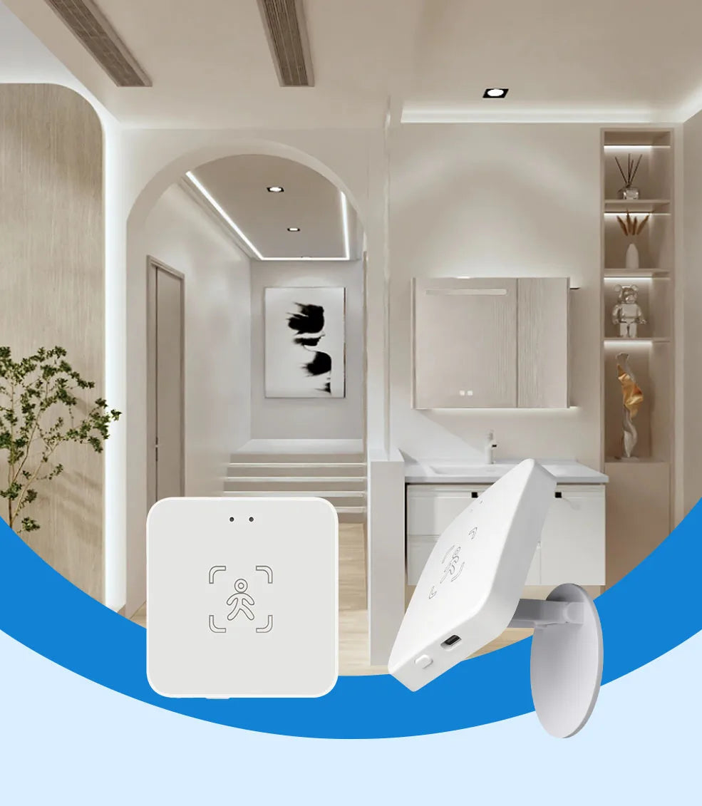 Sensor de presencia humana inteligente WiFi/Zigbee, detección de luminancia/distancia, automatización del hogar Tuya Smart Life, para Z2M Alexa, Google