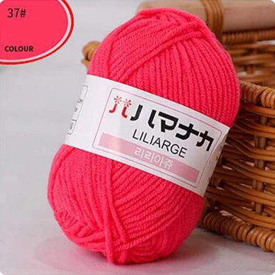 DIY Baby Milk Soft Cotton Knitting Yarn for Sweaters