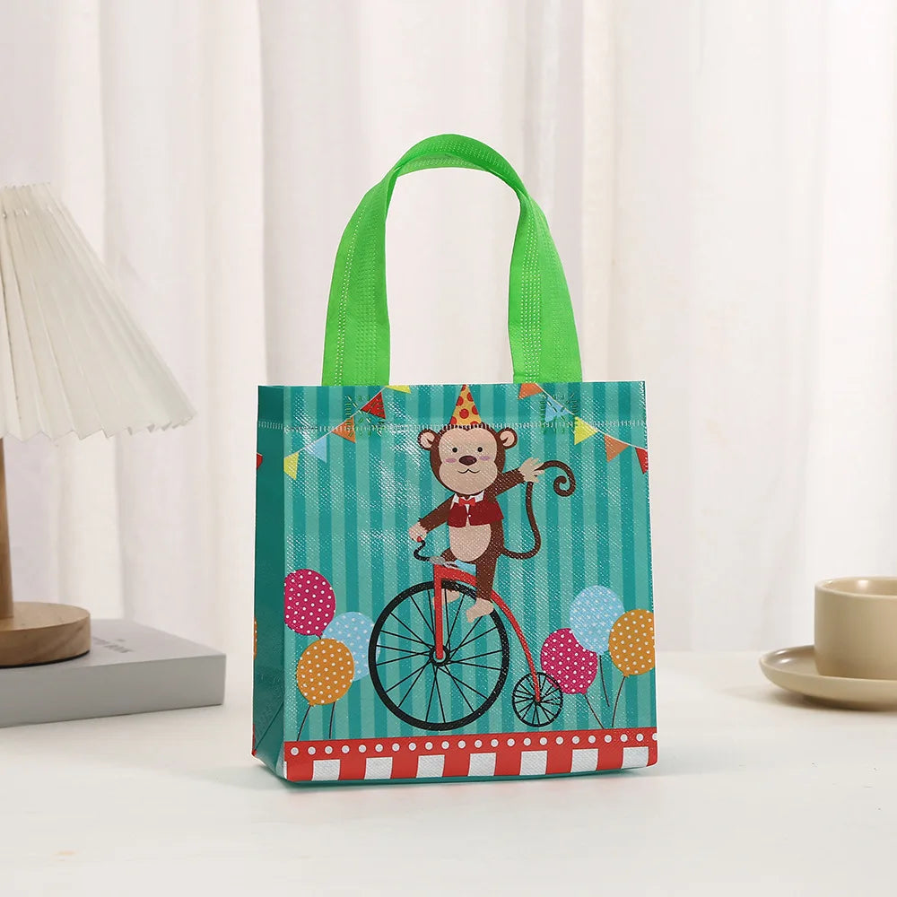 Circus Carnival Non Woven Gift Bags for Kids Birthday