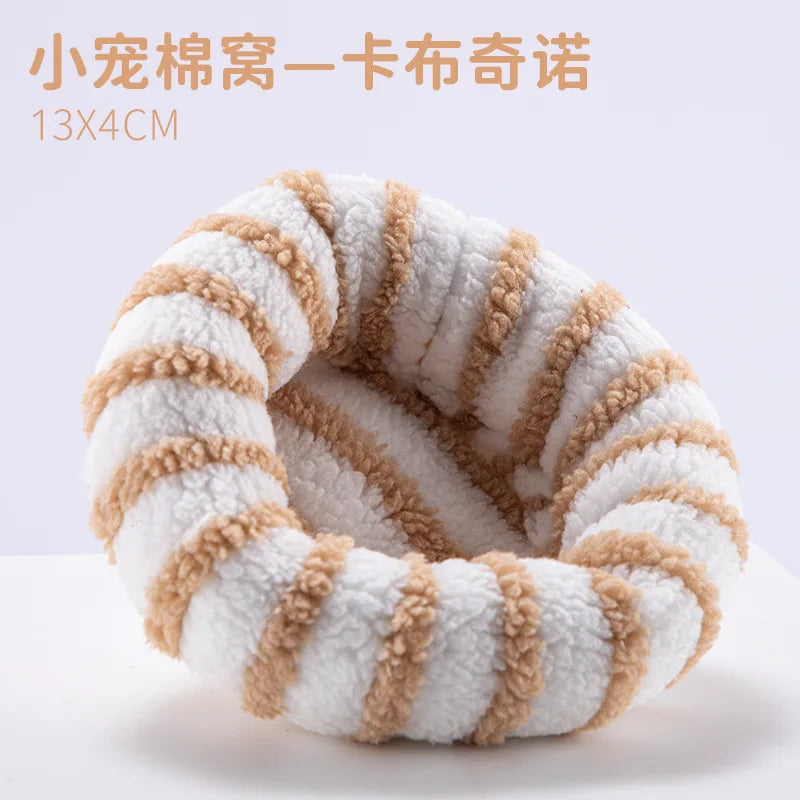 Hamster Beds Hamster Hideout for Guinea Pig Accessories Hamster Cage Rodents Hammock Rabbit Bed House Supplies צעצועים לאוגר