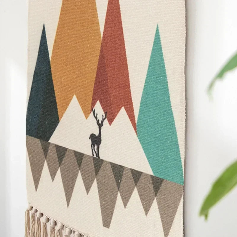 Macrame Wall Hanging Tapestry Nordic Cotton Tassel Boho Decor