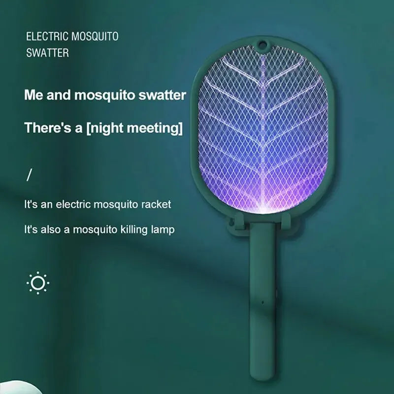 1pc Electric Mosquito Killer Swatter USB Rechargeable Safe Trap