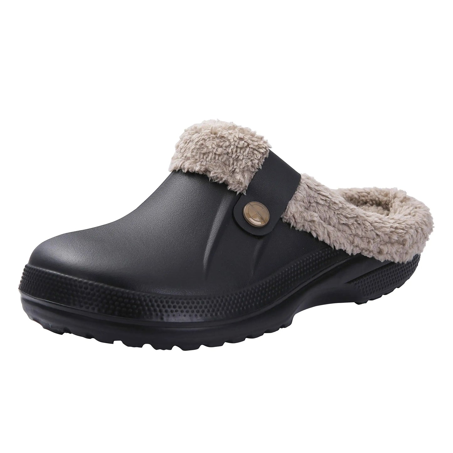 Comwarm New Fuzzy House Slippers For Women Men Winter Clogs