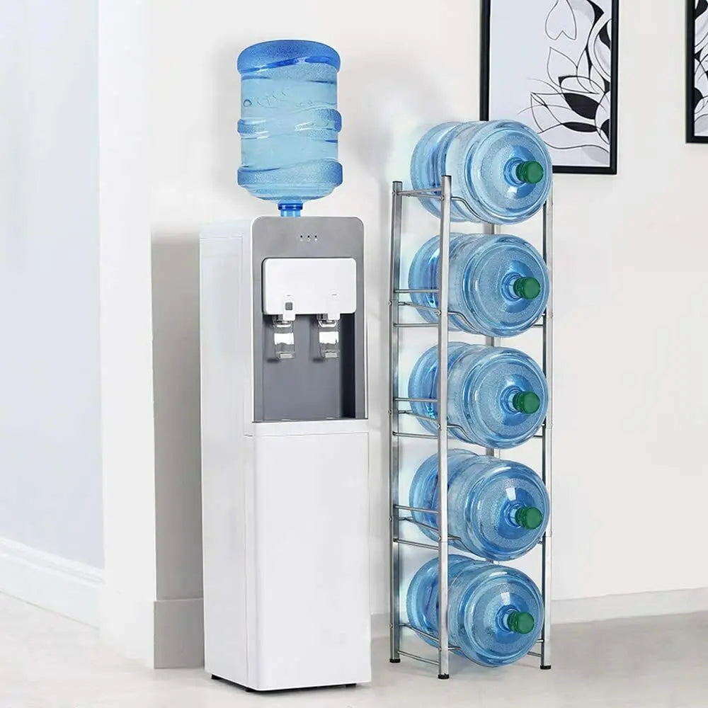 5 Tier/3 Tier Standing Water Jug Rack Space-Saving Holder