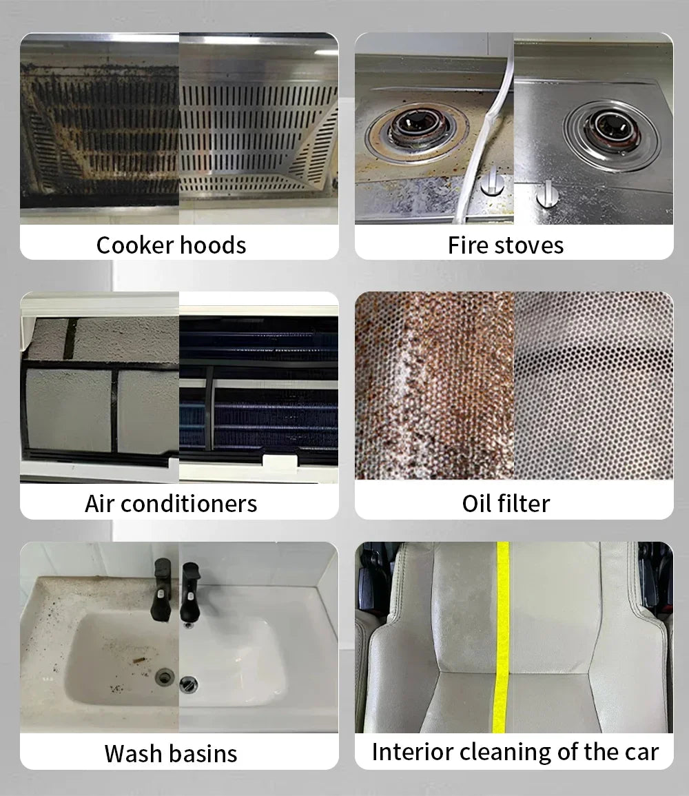 2500W High Temperature Handheld Steam Cleaner for Air Conditioners Kitchen Hoods Cars Floors and More