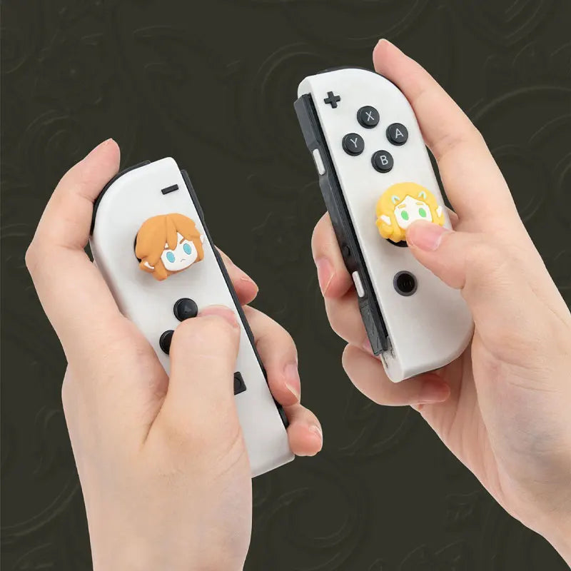 4pcs Cartoon Link Joystick Cover Grip Caps for Nintendo Switch