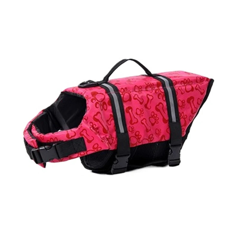 Dog Life Jacket Reflective Adjustable Large Dogs Swimwear Safety Vest Surfing Sailboat Enhanced Buoyancy Pet Lifejackets