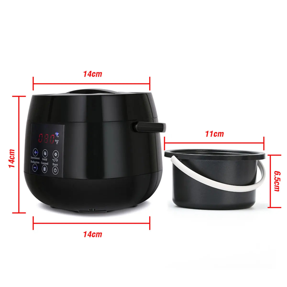 500CC Wax Heater Warmer with Smart LCD for Hair Removal