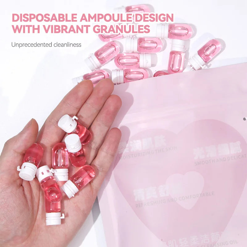 ZVEV Micelle Water Makeup Remover Capsules - 40 Plant Essence Purifying Capsules for Eyes Lips and Face Perfect for Travel