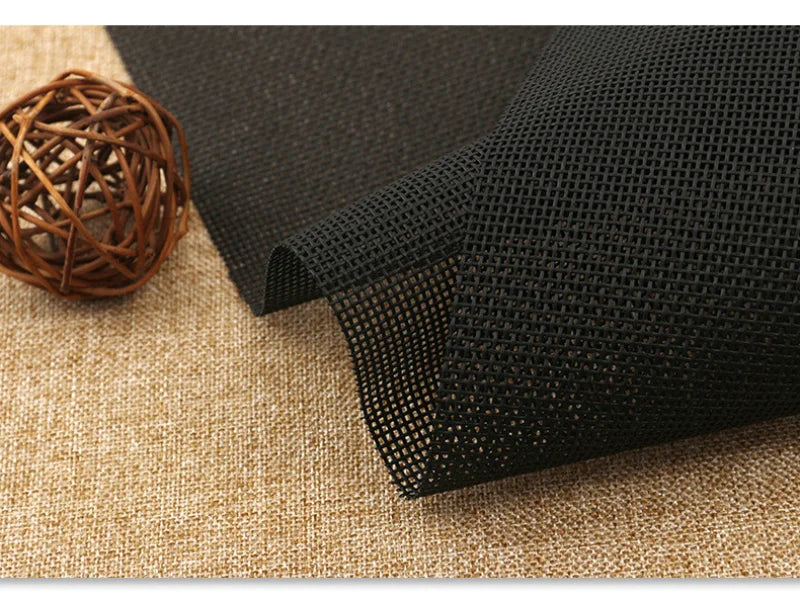 High Quality Waterproof Teslin Mesh Fabric for DIY Office Chair Recliner and Beach Lounge Use in Black