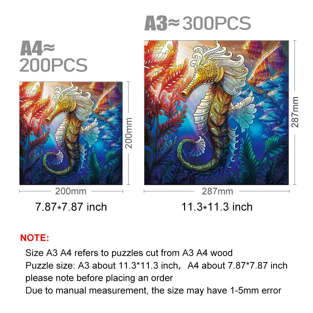 Dolphin Whale Shark Wooden Jigsaw Puzzle for Adults and Children Educational Marine Life Toy Perfect Holiday Gift