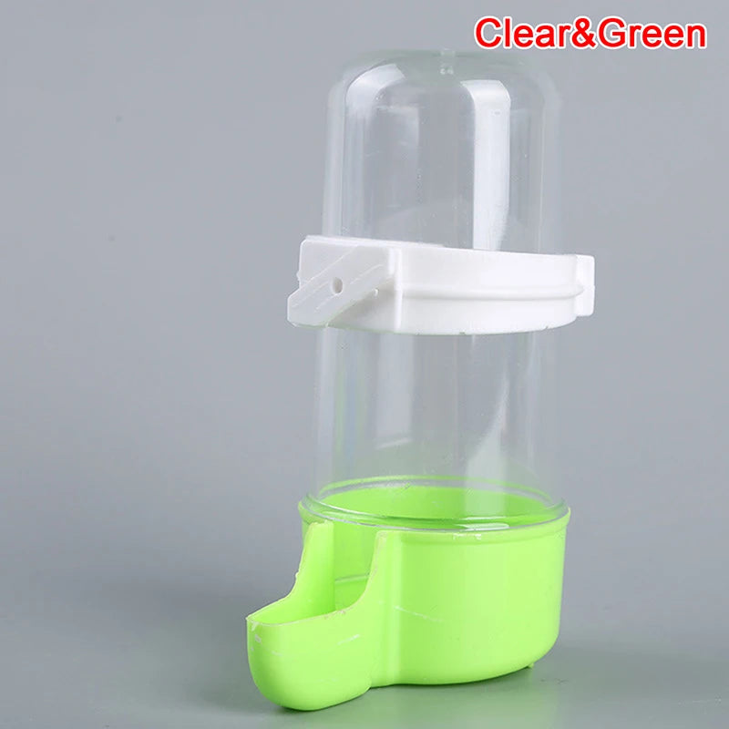 1X High Quality 1Pc Bird Feeder Plastic Food Water Feeding Automatic Drinker Parrot Pet Dispenser Drinking Cup Bowls Parrot Cage