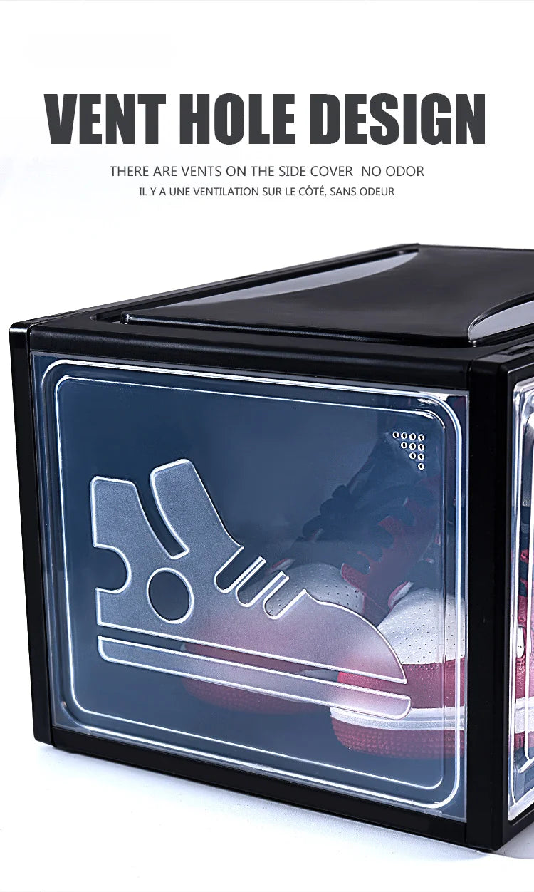 AJ Sneaker Box Shoes Organizer Transparent Stackable Dustproof Storage Box