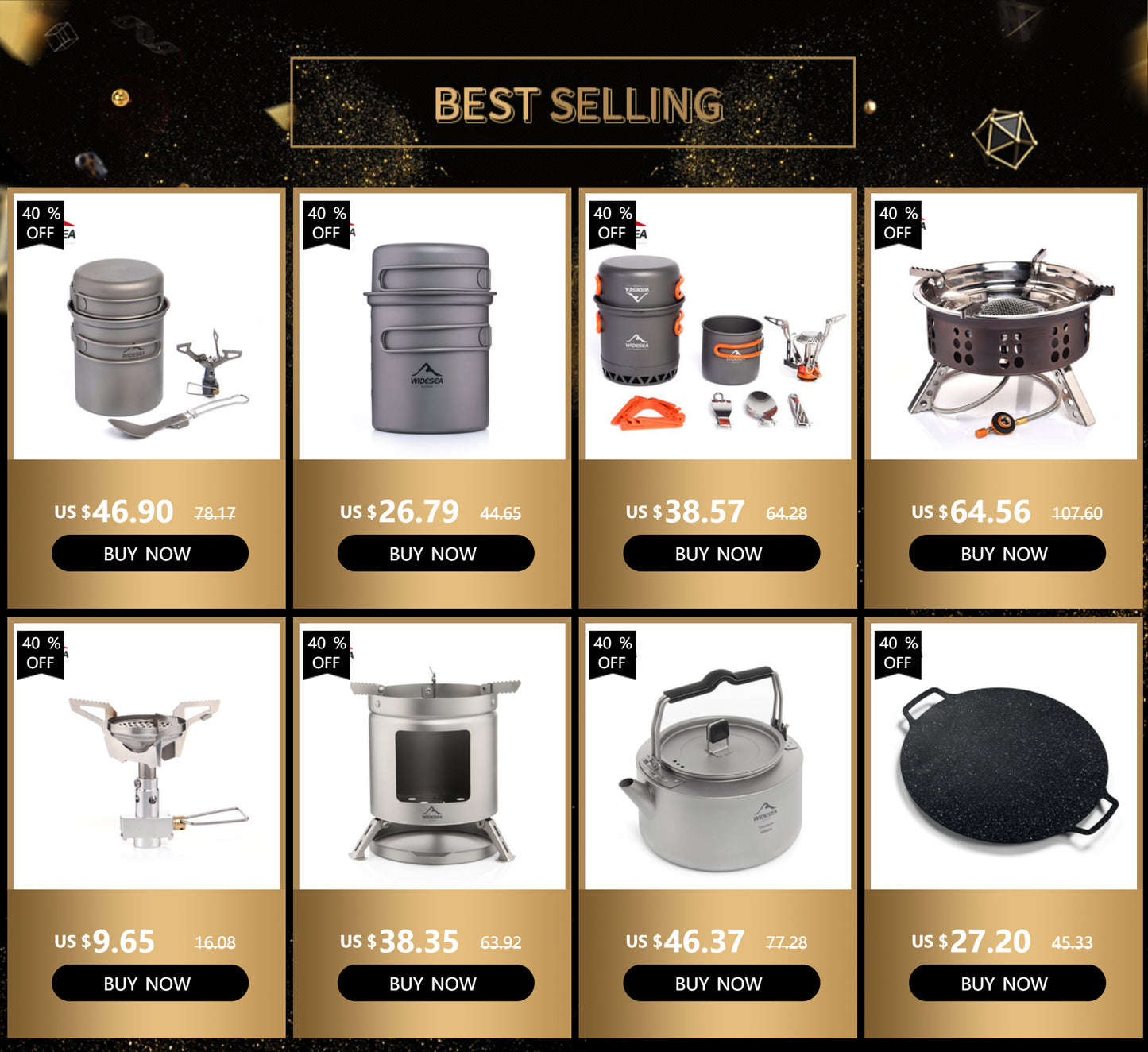 Outdoor Cookware Set – 1.3L/2.3L Camping Pot, Kettle & Tableware for Travel Cooking