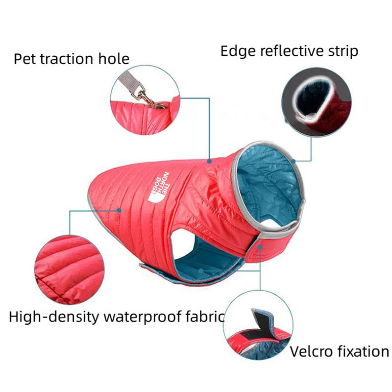 Double Sided Dog Coat Winter Warm Pet Dog Clothes For Small Medium Dogs Vest Chihuahua Clothing Soft Puppy Costumes Ropa Perro