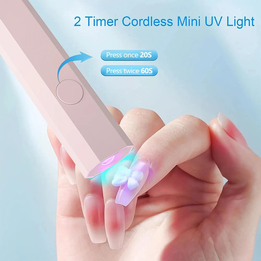 YIKOOLIN Mini 3W UV/LED Light for Nails With LED Display