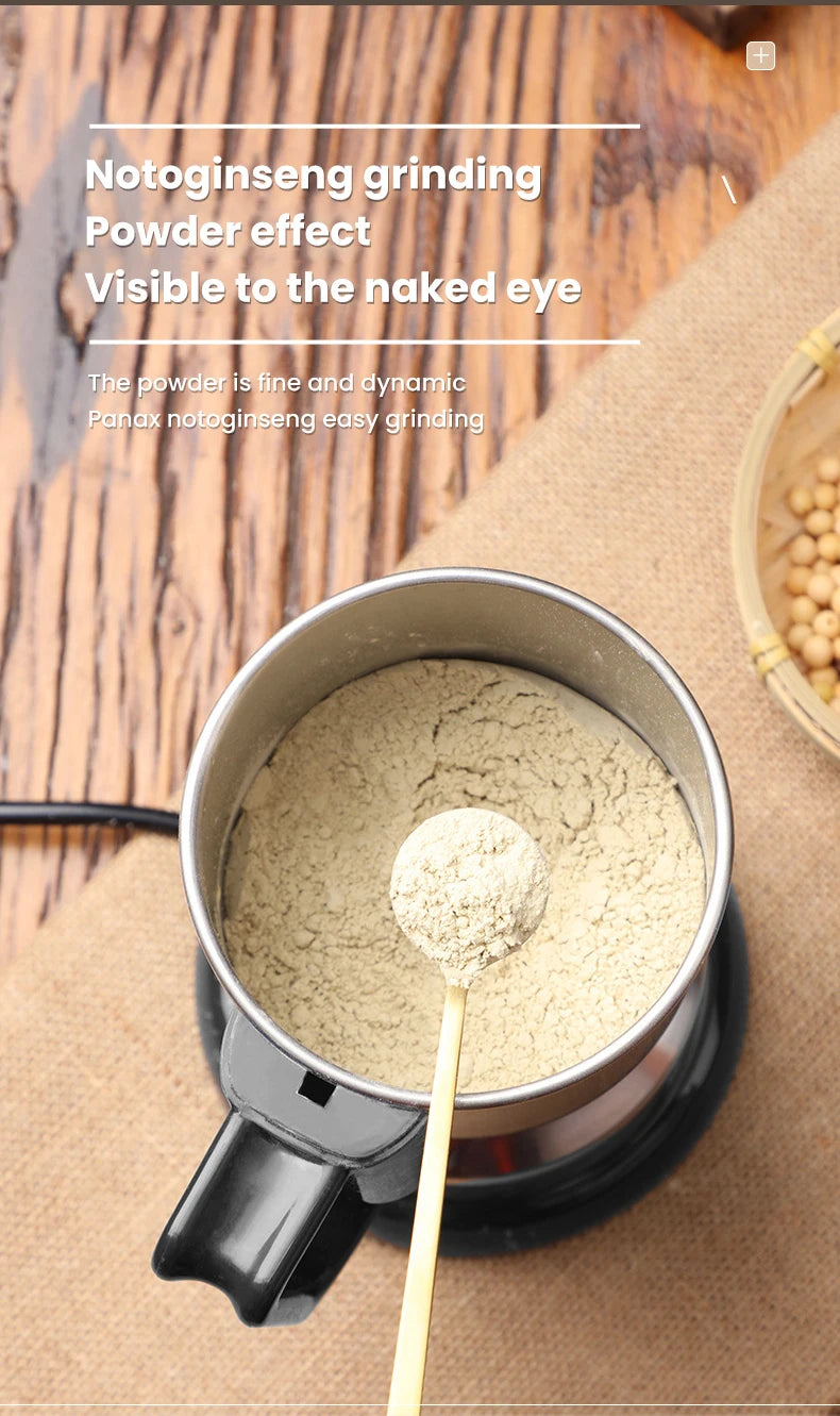 Molinillo de café eléctrico de alta potencia, para cocina, cereales, nueces, frijoles, especias, granos, máquina trituradora, molinillo de café multifuncional para el hogar