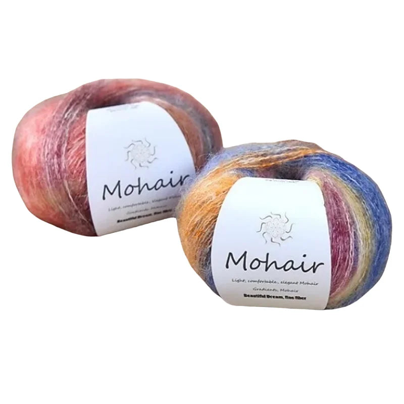 Gradient Mohair Soft Cotton Yarn for Baby Sweater Hat Scarf