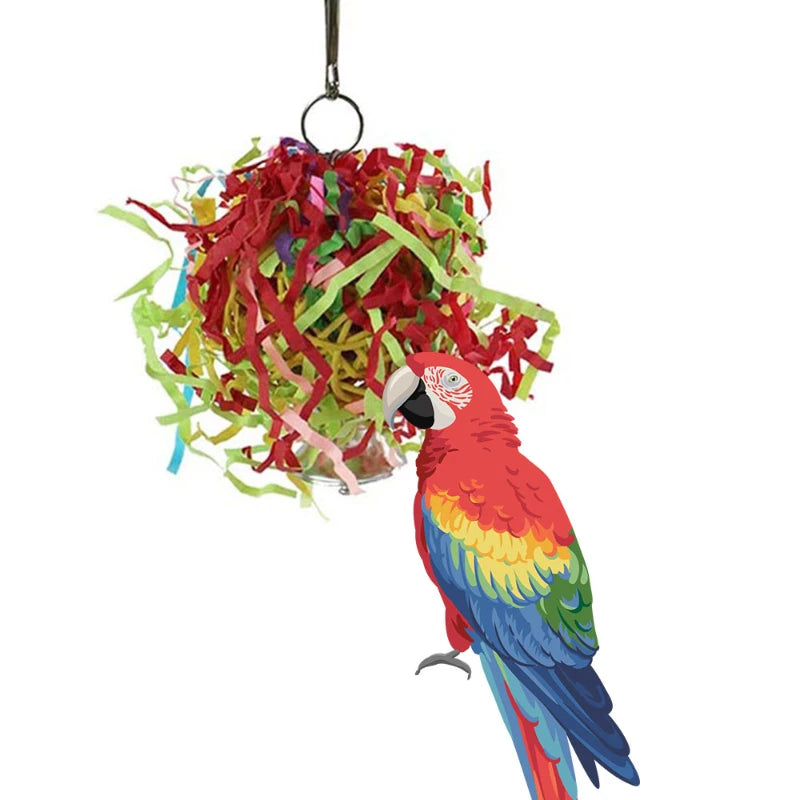 4PC Bird Toys Parrot Accessories Chewing Toys צעצועים Cage Hanging Christmas Articles Pour Animaux De Compagnie Vogel Speelgoed