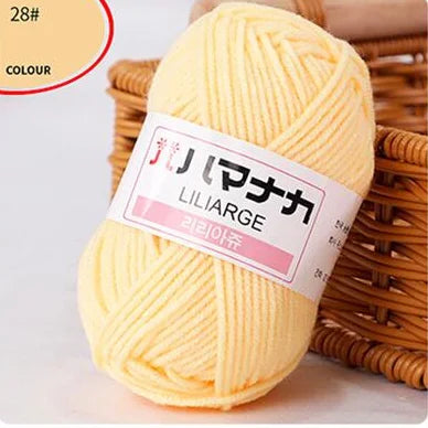 DIY Baby Milk Soft Cotton Knitting Yarn for Sweaters