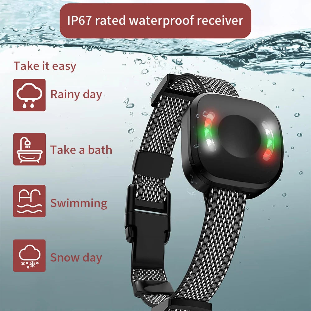 800m LCD Dog Training Collar Remote Control Pet Bark Stopper Dog Waterproof Electric Training Collars With Beep Shock Lighting