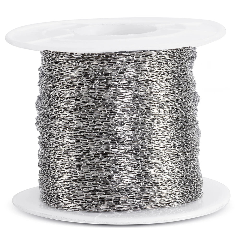 10 Meters Stainless Steel Gold Color Chain for Jewelry Making