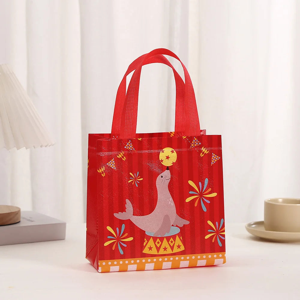 Circus Carnival Non Woven Gift Bags for Kids Birthday