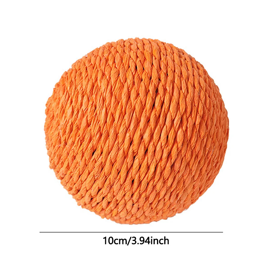 10CM Interactive Sisal Cat Scratching Ball Toy For Kitten Grinding Paws Toys Cats Scratcher Wear-resistant Pet Furniture supplie