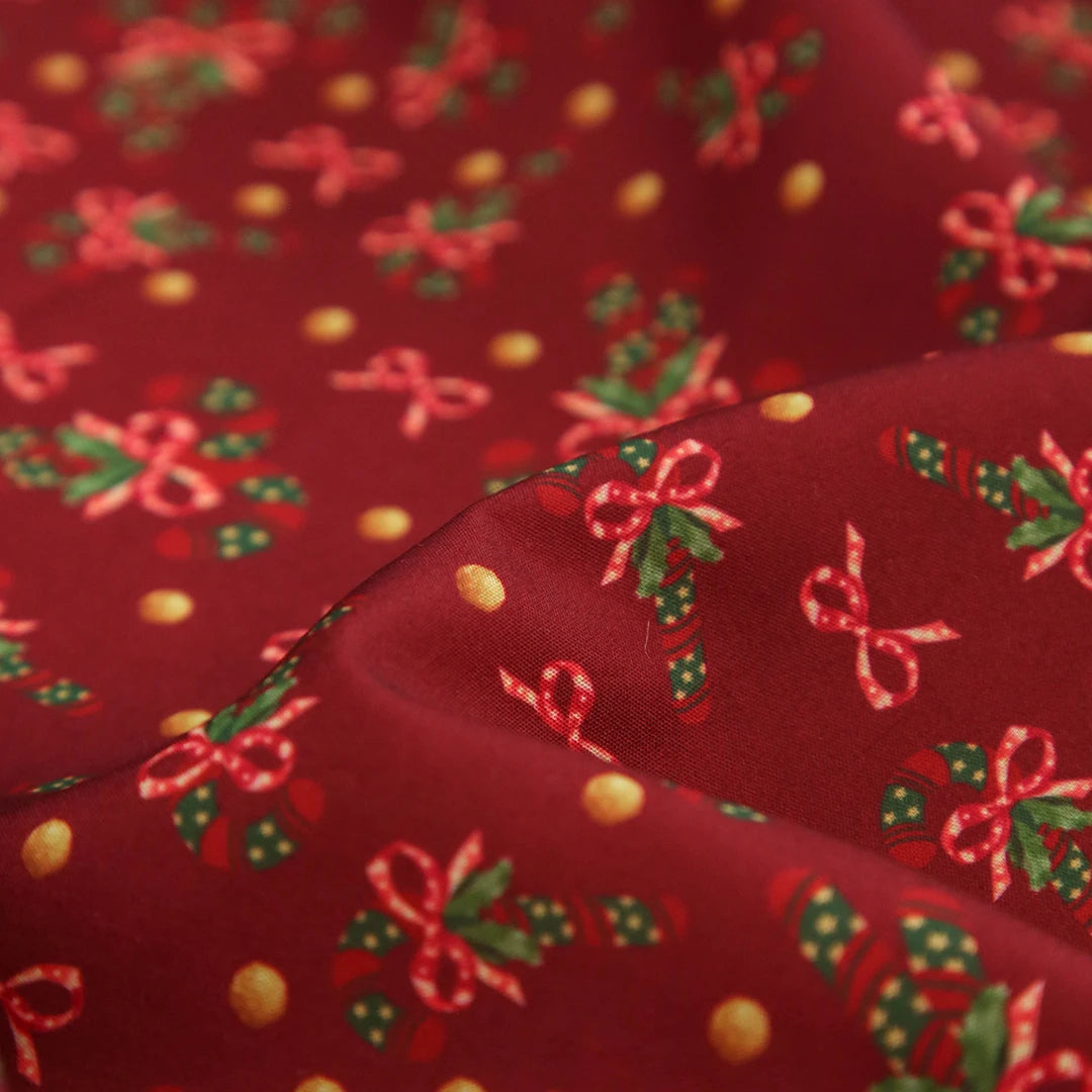 Christmas Series Cotton Fabric 150x50cm Printed Cloth for Sewing Quilting and DIY Projects