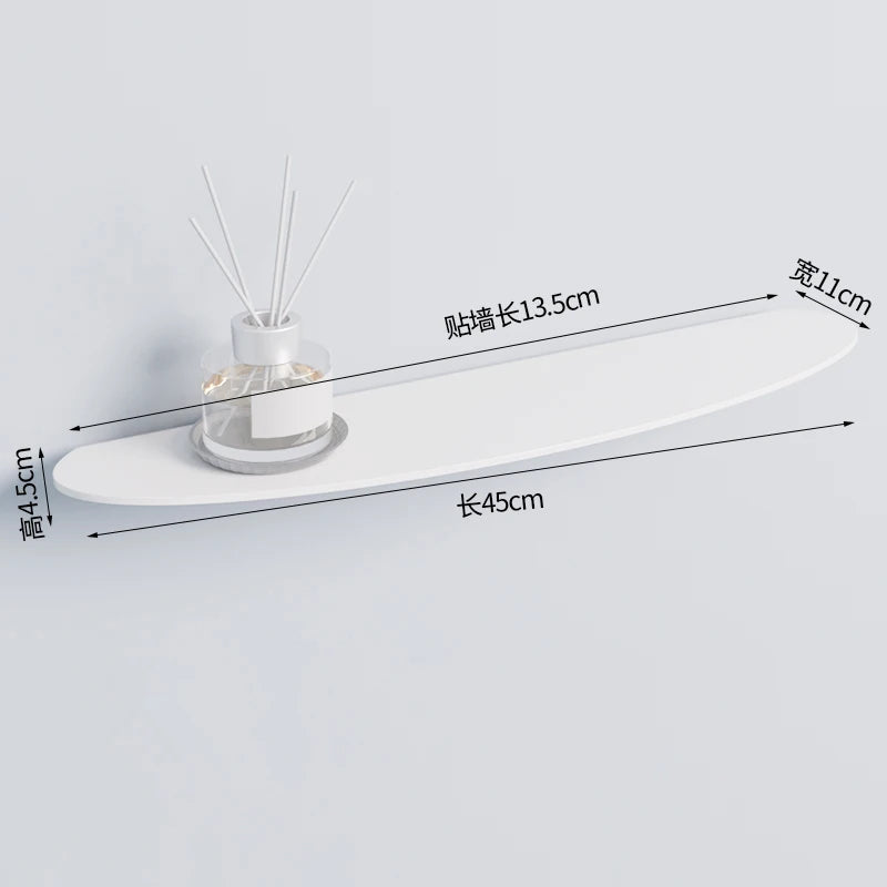 Colorful Acrylic Floating Shelf Invisible Storage Rack for Bathroom Kitchen Living Room