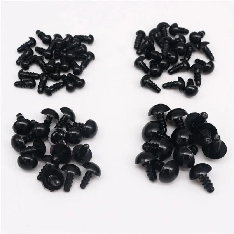 8/10/12/14mm Plastic Safety Eyes For Toys DIY Mix Size Amigurumi Accessories