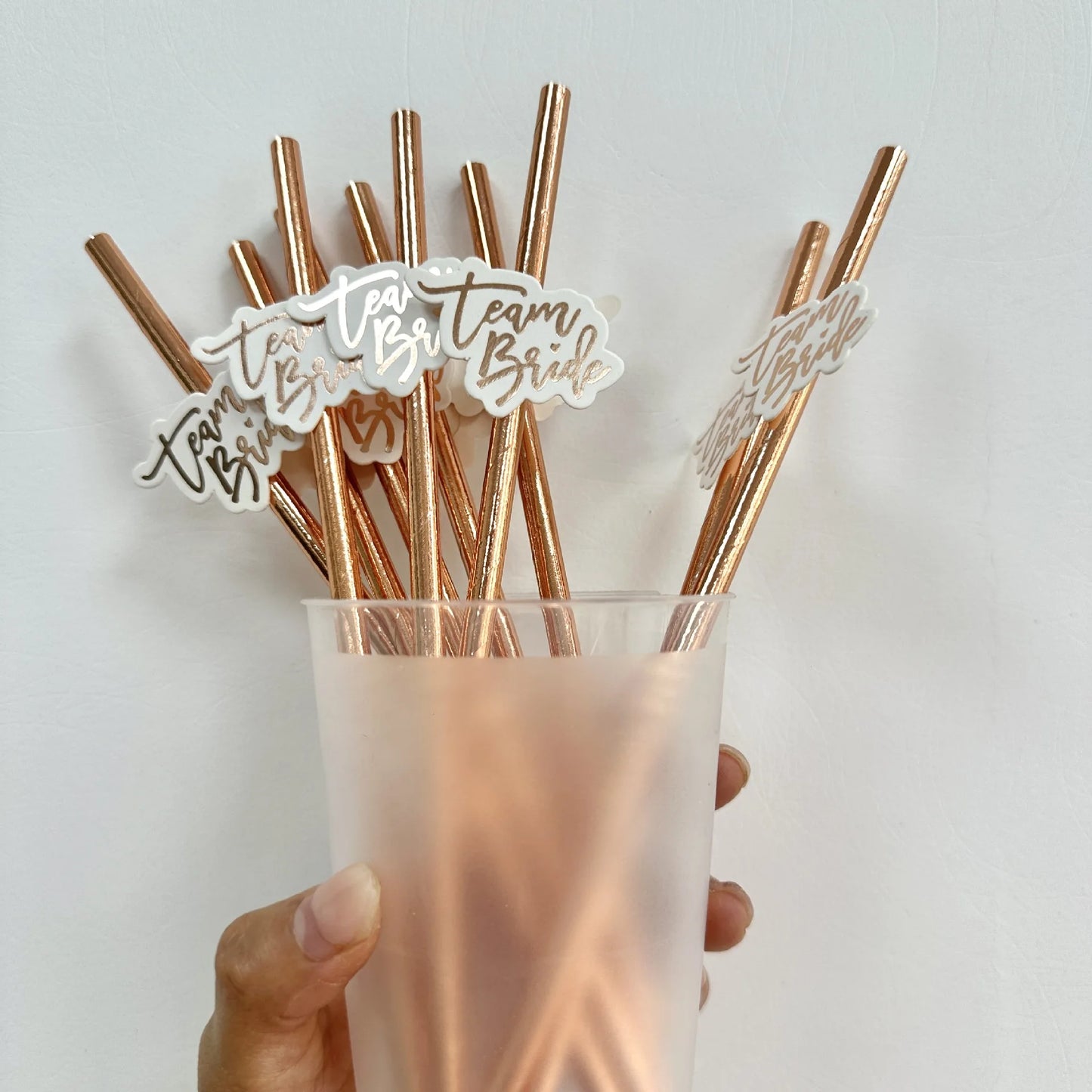 Bachelorette Party Team Bride Plastic Drinking Cups Set for Bridal Shower and Hen Party Supplies