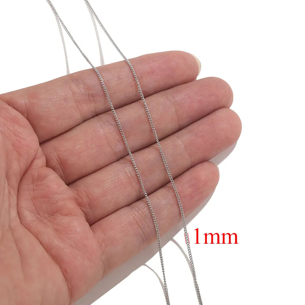 2 Meters Lips Beads Chain for Jewelry Making Gold Findings