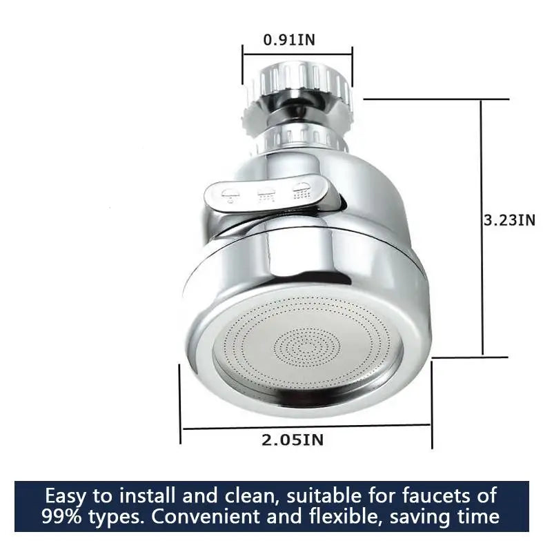 Kitchen Charge Faucet Splash Proof Extender With 360 Degree Rotation