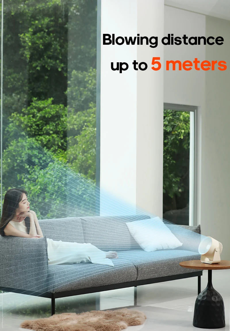 KINSCOTER Multifunctional Electric Fan Circulator Wireless Portable Quiet Desktop Wall Ceiling Air Cooler