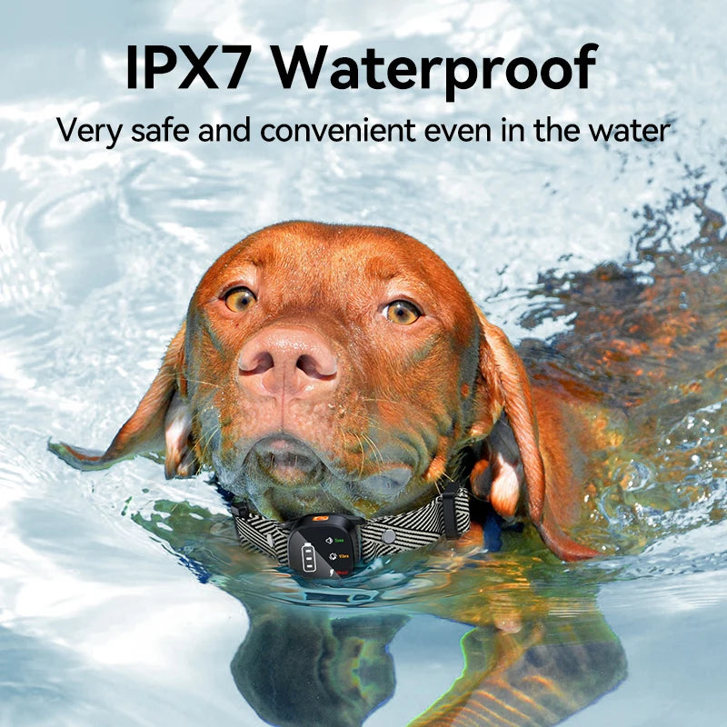 ROJECO Electric Dog Training Collar Automatic Dog Anti-barking Shock Collar USB Rechargeable Pet Trainer for Dogs Bark Stopper