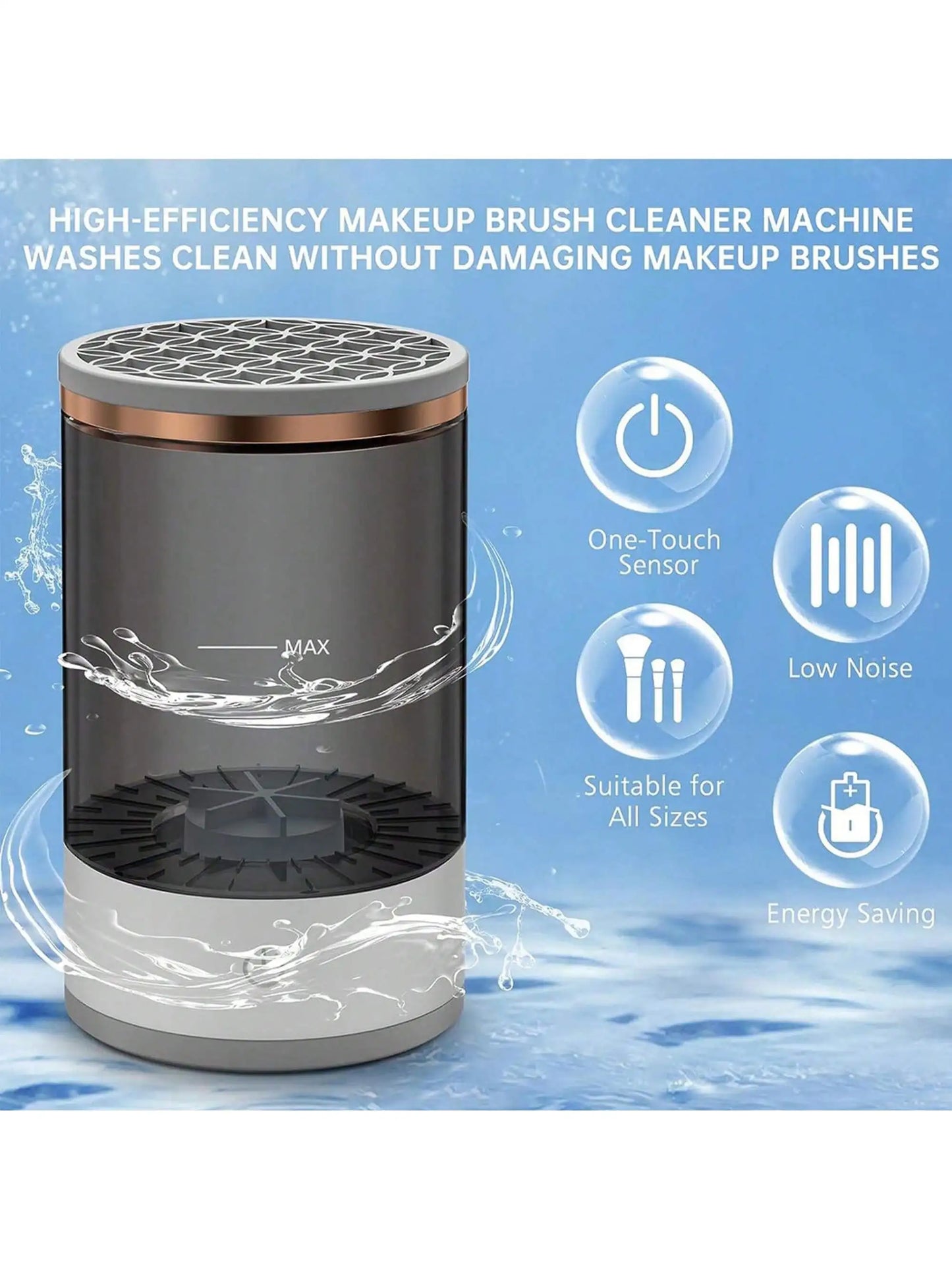 Electric Makeup Brush Cleaner Machine for Quick Sanitizing