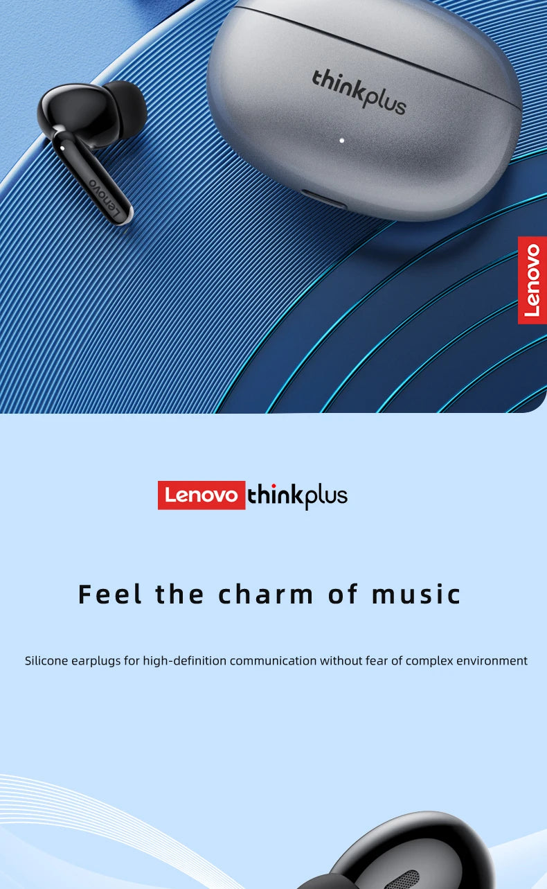 Lenovo Thinkplus XT88 In Ear Bluetooth Earphones With Dual Microphones And Bass HIFI Sound