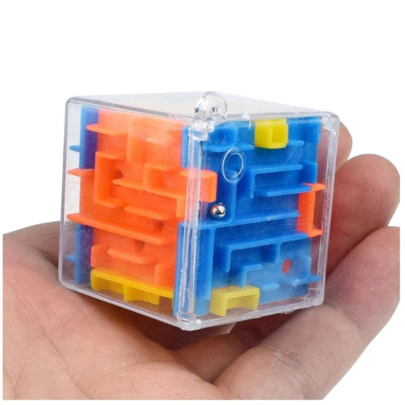 Mini 3D Maze Magic Cube Puzzle Toy for Children Stress Relief