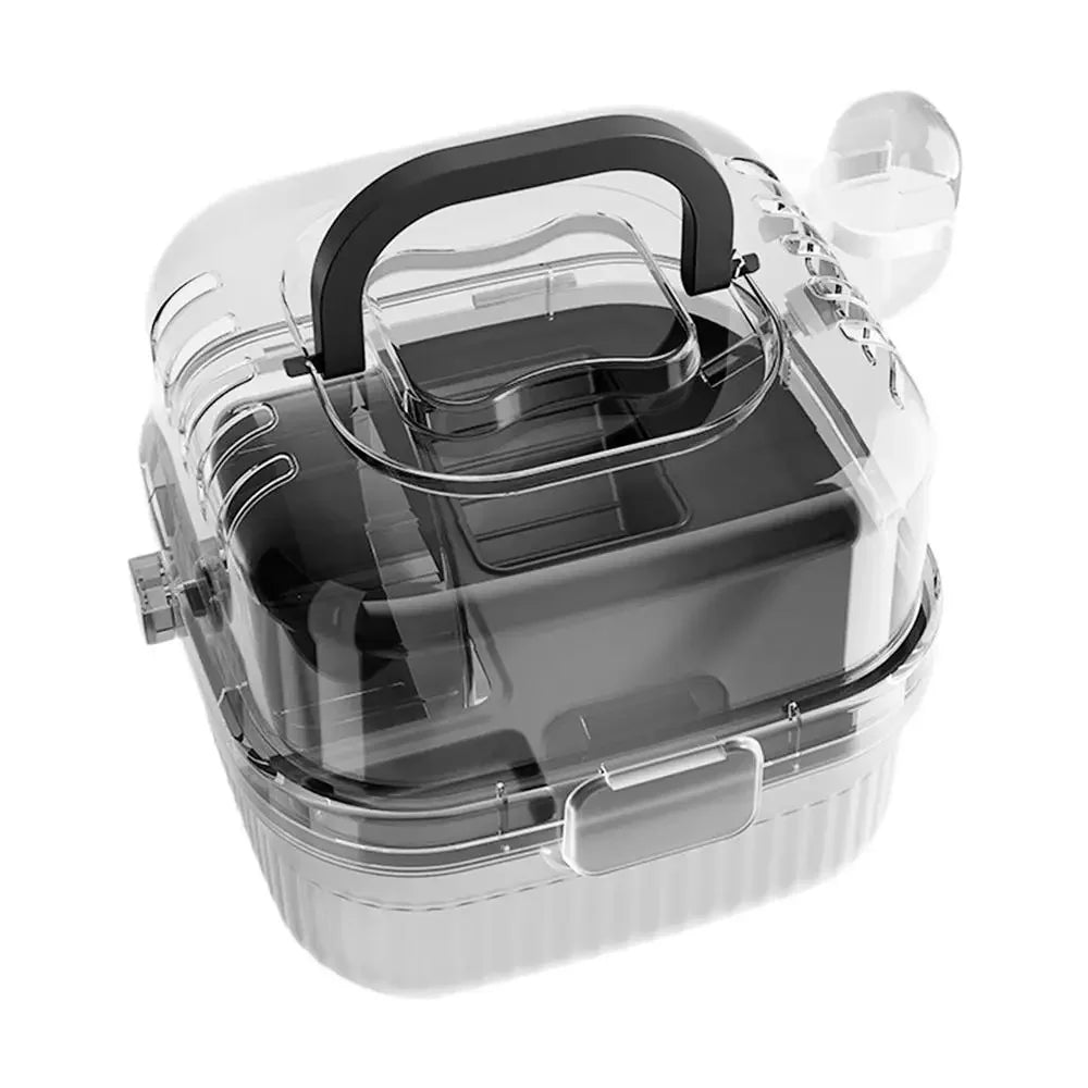 New Hamster Cage Portable Translucent Outer Basket Flower Branch Mouses Golden Wire Bear Panoramic Outer Bag Pet Supplies