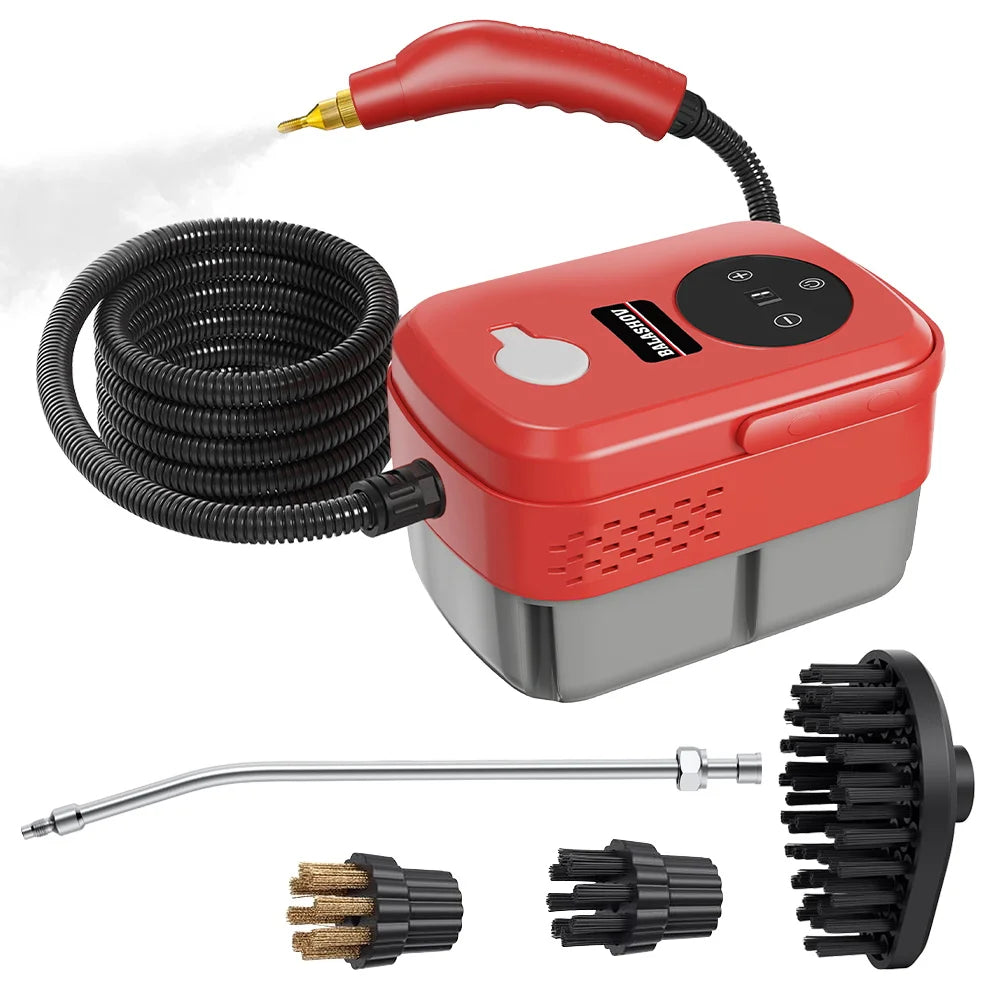 2500W High Temperature Handheld Steam Cleaner for Air Conditioners Kitchen Hoods Cars Floors and More