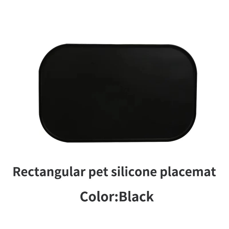 3-color available pet meal MATS, made of silicone, soft and easy to clean, cat feeding MATS, square feeding MATS for eating