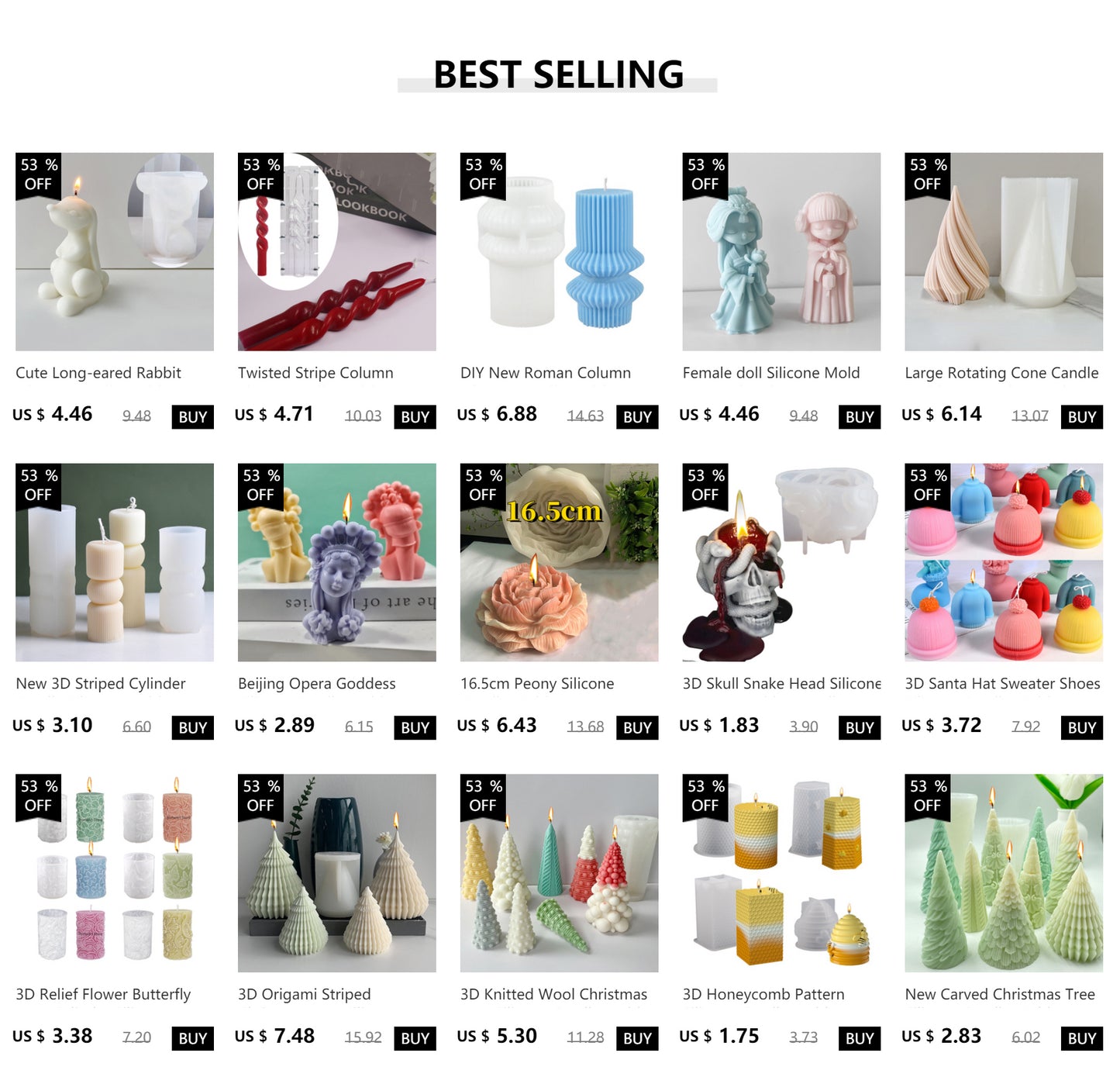 3D Bear Hug Love Silicone Candle Mold for DIY Home Decor Gift