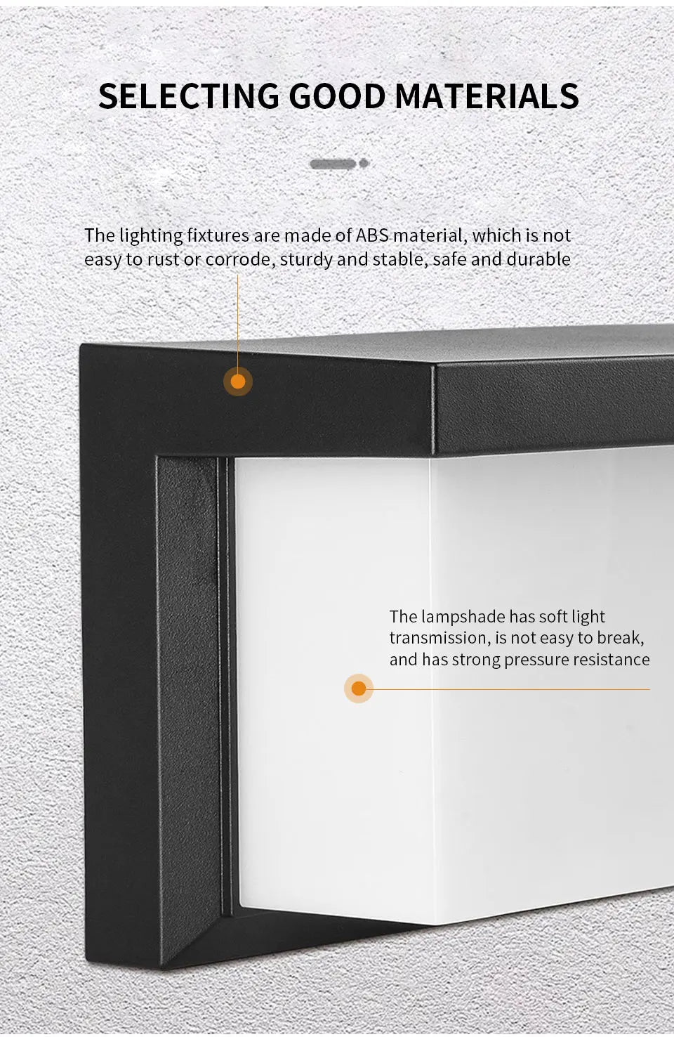 LED Outdoor Wall Light with PIR Motion Sensor Waterproof Modern Design for Balcony Porch and Garden