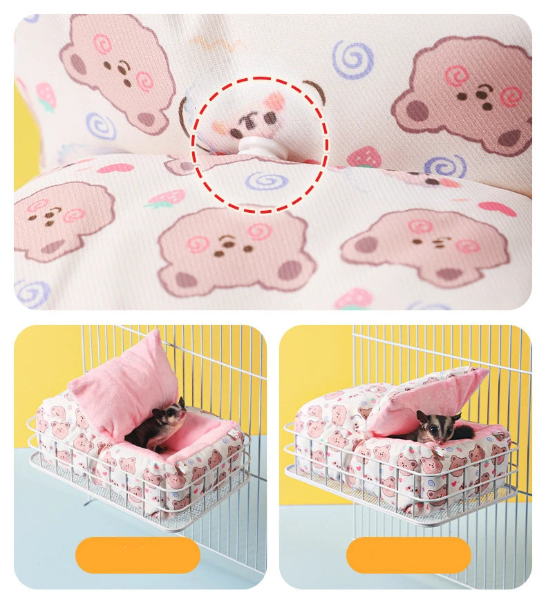 Hanging Rat Ledge Metal Ferret Hammock Squirrel Cage Bed Small Animal Habitat Hamster Sugar Glider Rat Cage Platform Accessories