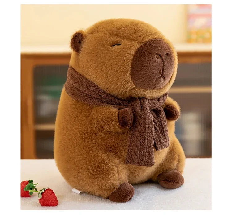 35CM Hot Plush Stuffed Doll Cute Scarf Pufferfish Toy Kids